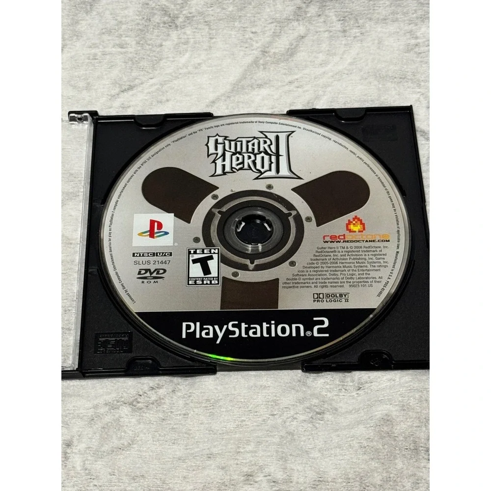 Guitar Hero II Sony PlayStation 2 PS2 2006 RedOctane SLUS 21447 Disc Only Top XL